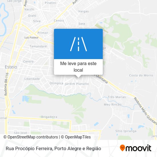Rua Procópio Ferreira mapa