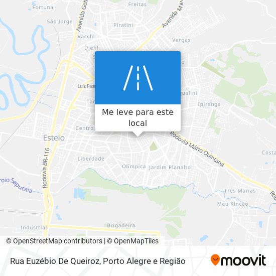 Rua Euzébio De Queiroz mapa