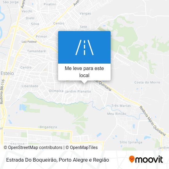 Estrada Do Boqueirão mapa