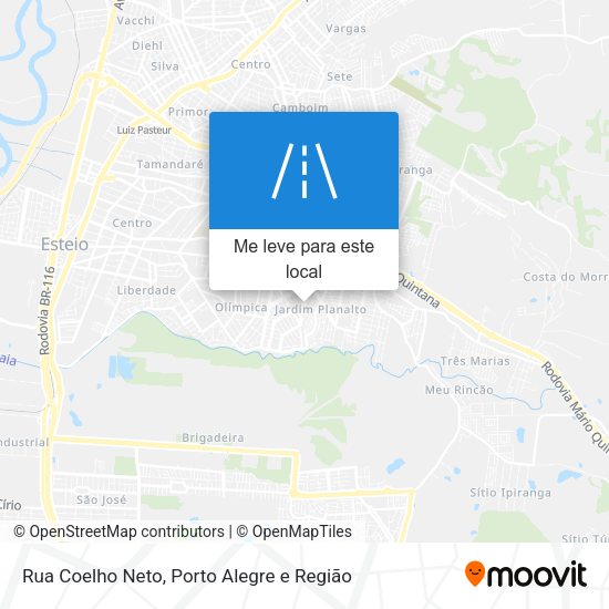 Rua Coelho Neto mapa