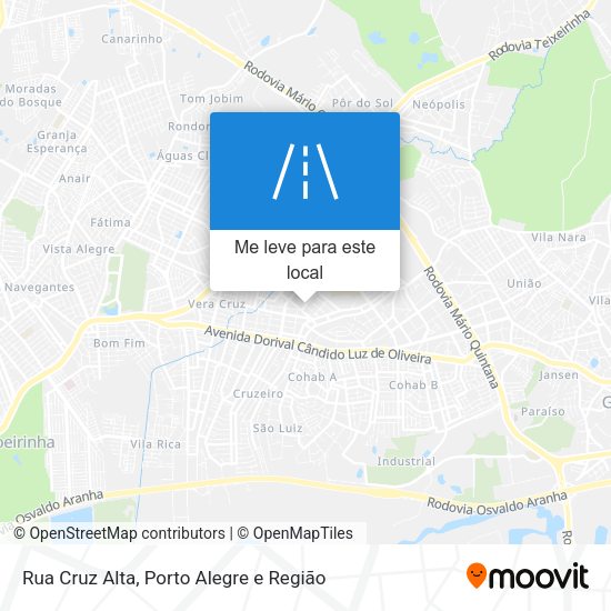 Rua Cruz Alta mapa