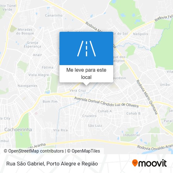 Rua São Gabriel mapa