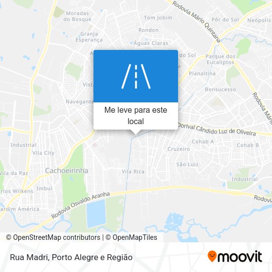 Rua Madri mapa