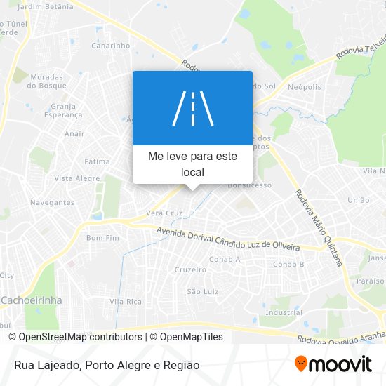 Rua Lajeado mapa