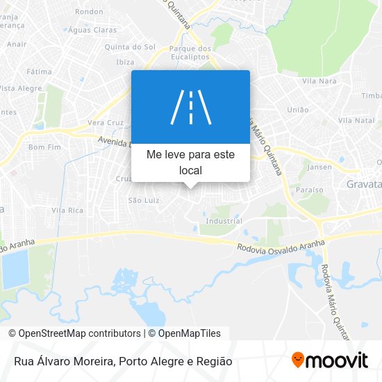 Rua Álvaro Moreira mapa