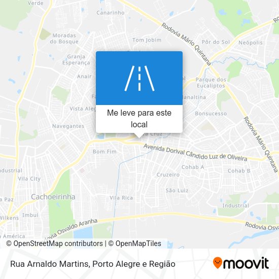 Rua Arnaldo Martins mapa