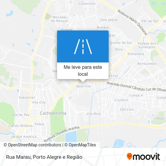 Rua Marau mapa