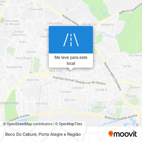 Beco Do Caburé mapa