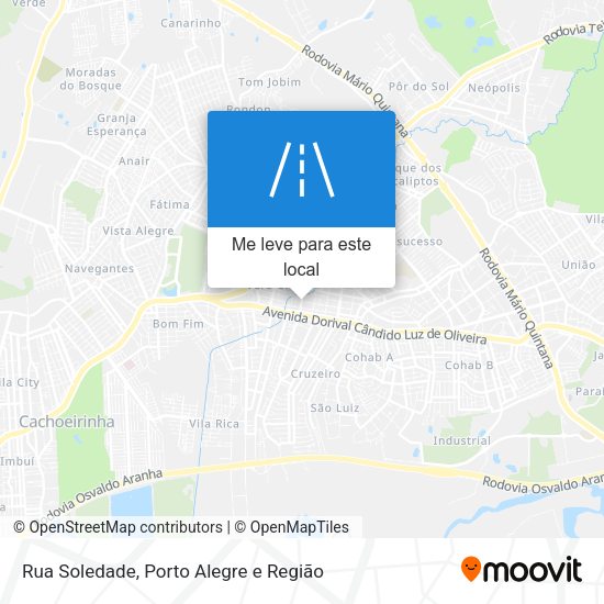 Rua Soledade mapa