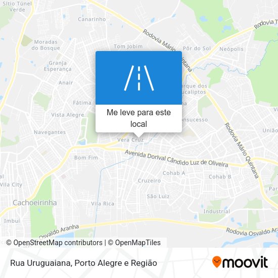 Rua Uruguaiana mapa