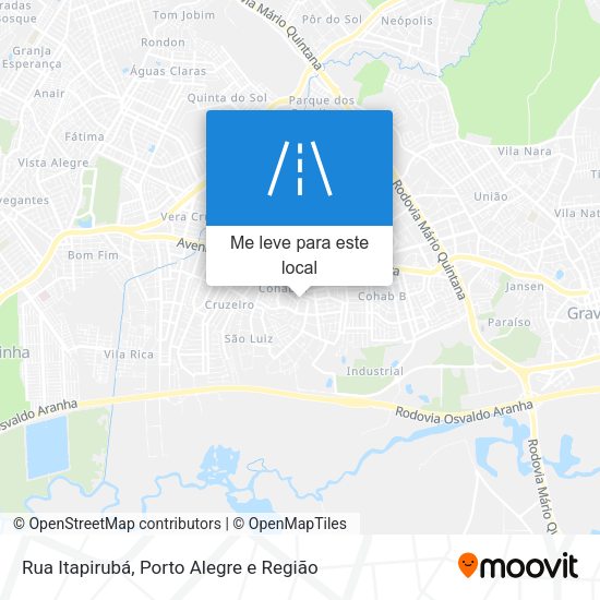 Rua Itapirubá mapa
