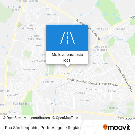 Rua São Leopoldo mapa