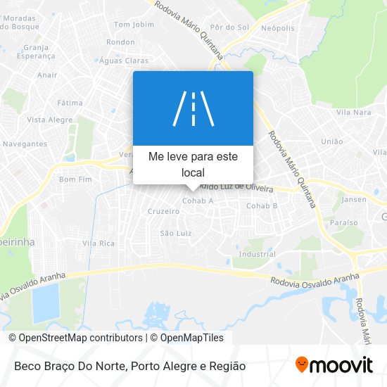 Beco Braço Do Norte mapa