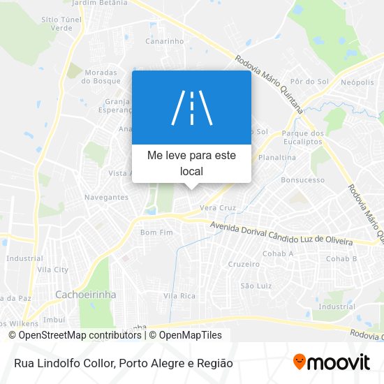 Rua Lindolfo Collor mapa