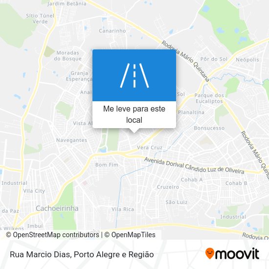 Rua Marcio Dias mapa