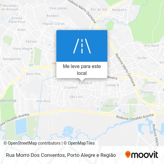 Rua Morro Dos Conventos mapa