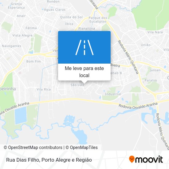 Rua Dias Filho mapa