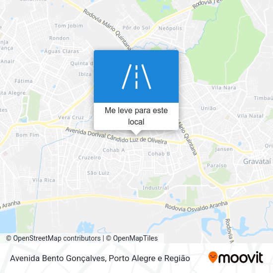 Avenida Bento Gonçalves mapa