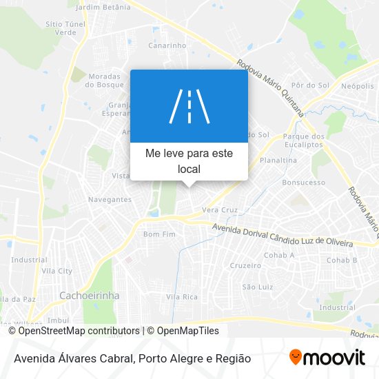 Avenida Álvares Cabral mapa