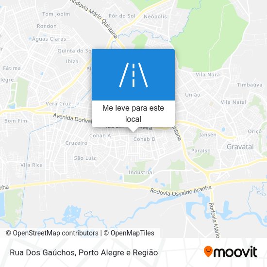 Rua Dos Gaúchos mapa