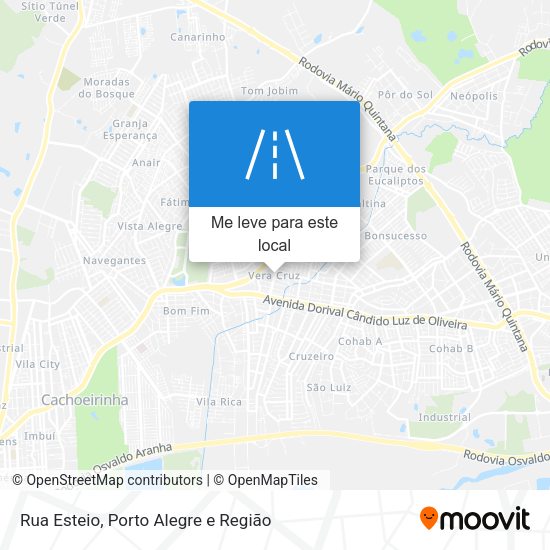 Rua Esteio mapa