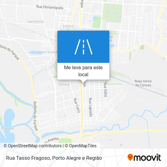 Rua Tasso Fragoso mapa