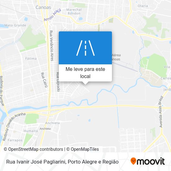 Rua Ivanir José Pagliarini mapa