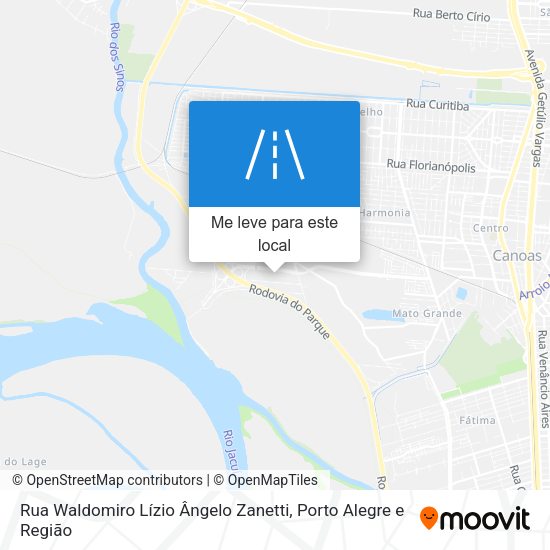 Rua Waldomiro Lízio Ângelo Zanetti mapa