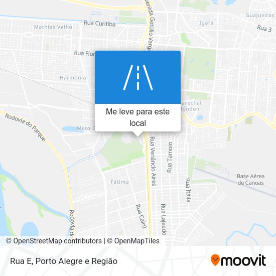 Rua E mapa