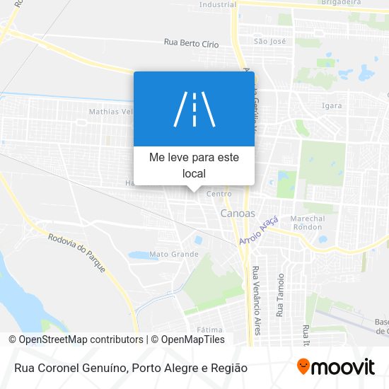 Rua Coronel Genuíno mapa