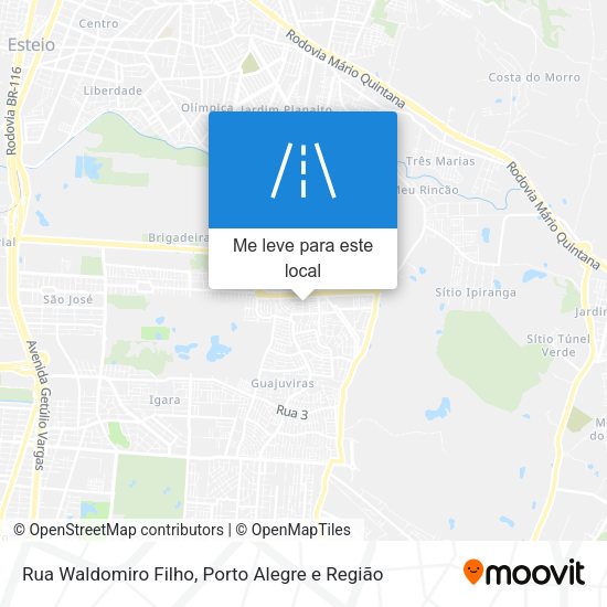 Rua Waldomiro Filho mapa