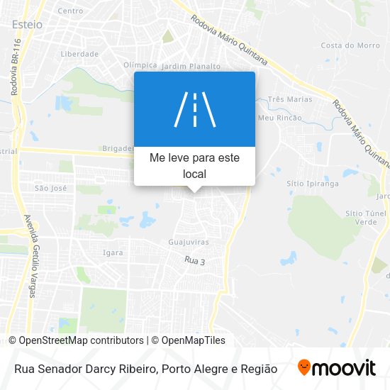 Rua Senador Darcy Ribeiro mapa