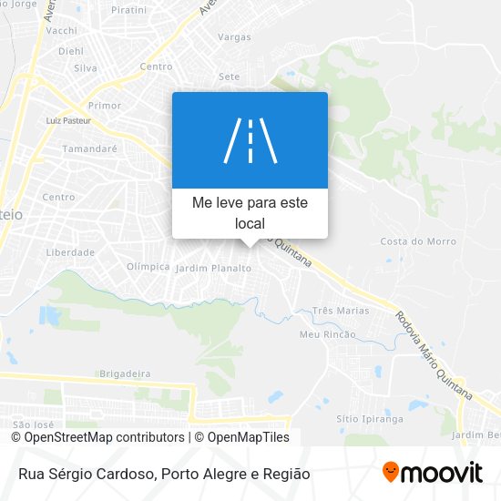 Rua Sérgio Cardoso mapa
