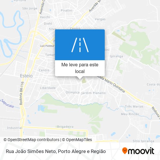 Rua João Simões Neto mapa