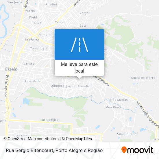 Rua Sergio Bitencourt mapa