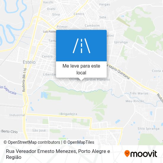 Rua Vereador Ernesto Menezes mapa