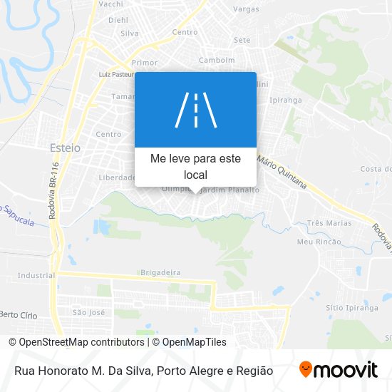 Rua Honorato M. Da Silva mapa