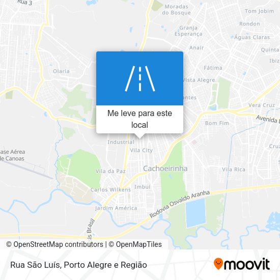 Rua São Luís mapa