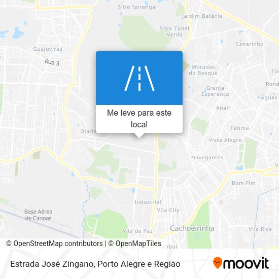 Estrada José Zingano mapa