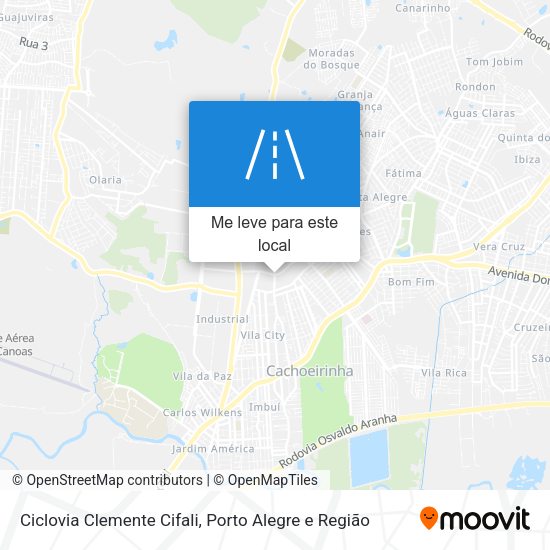 Ciclovia Clemente Cifali mapa