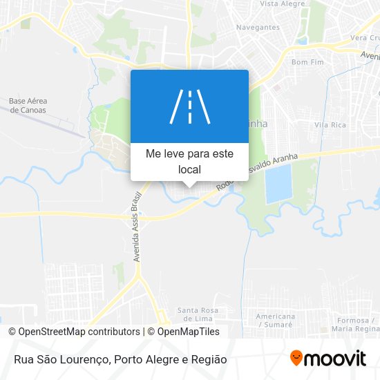 Rua São Lourenço mapa