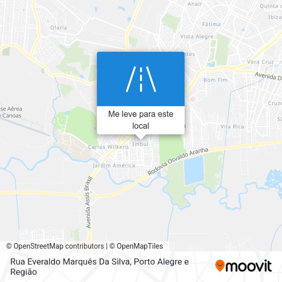 Rua Everaldo Marquês Da Silva mapa