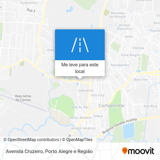 Avenida Cruzeiro mapa