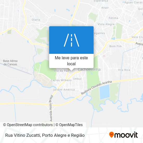 Rua Vitino Zucatti mapa