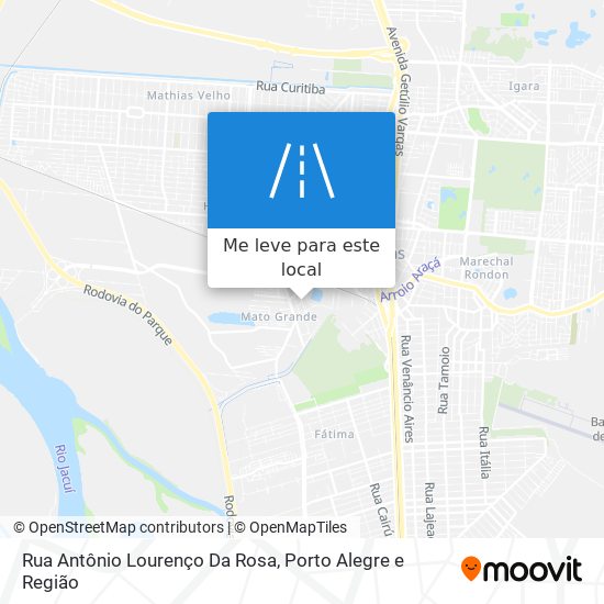 Rua Antônio Lourenço Da Rosa mapa