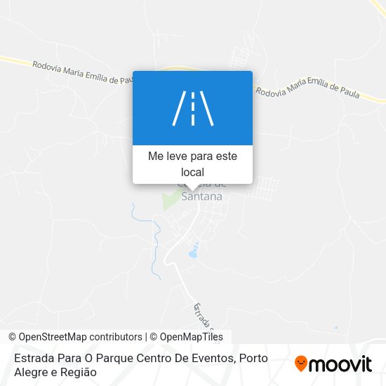 Estrada Para O Parque Centro De Eventos mapa