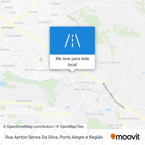 Rua Ayrton Senna Da Silva mapa