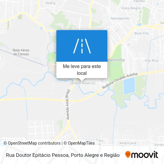 Rua Doutor Epitácio Pessoa mapa