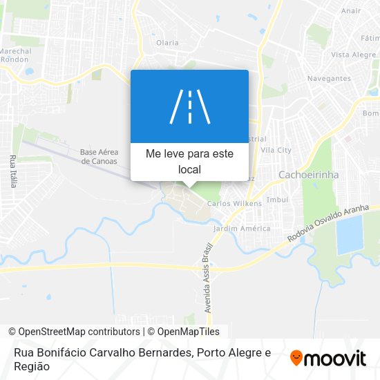 Rua Bonifácio Carvalho Bernardes mapa