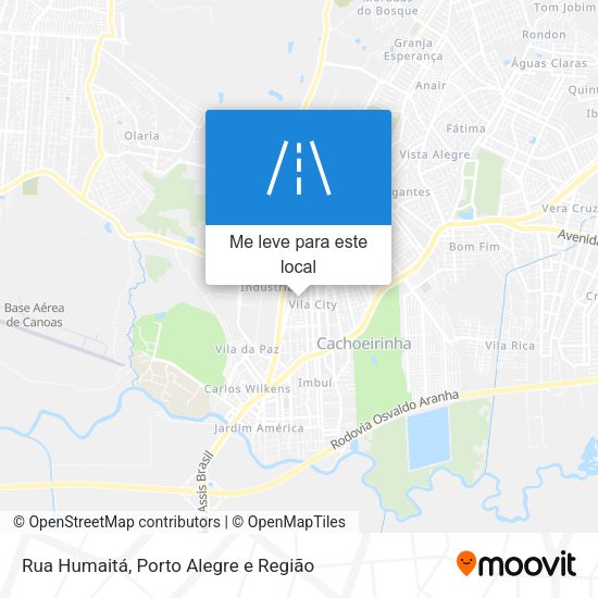 Rua Humaitá mapa
